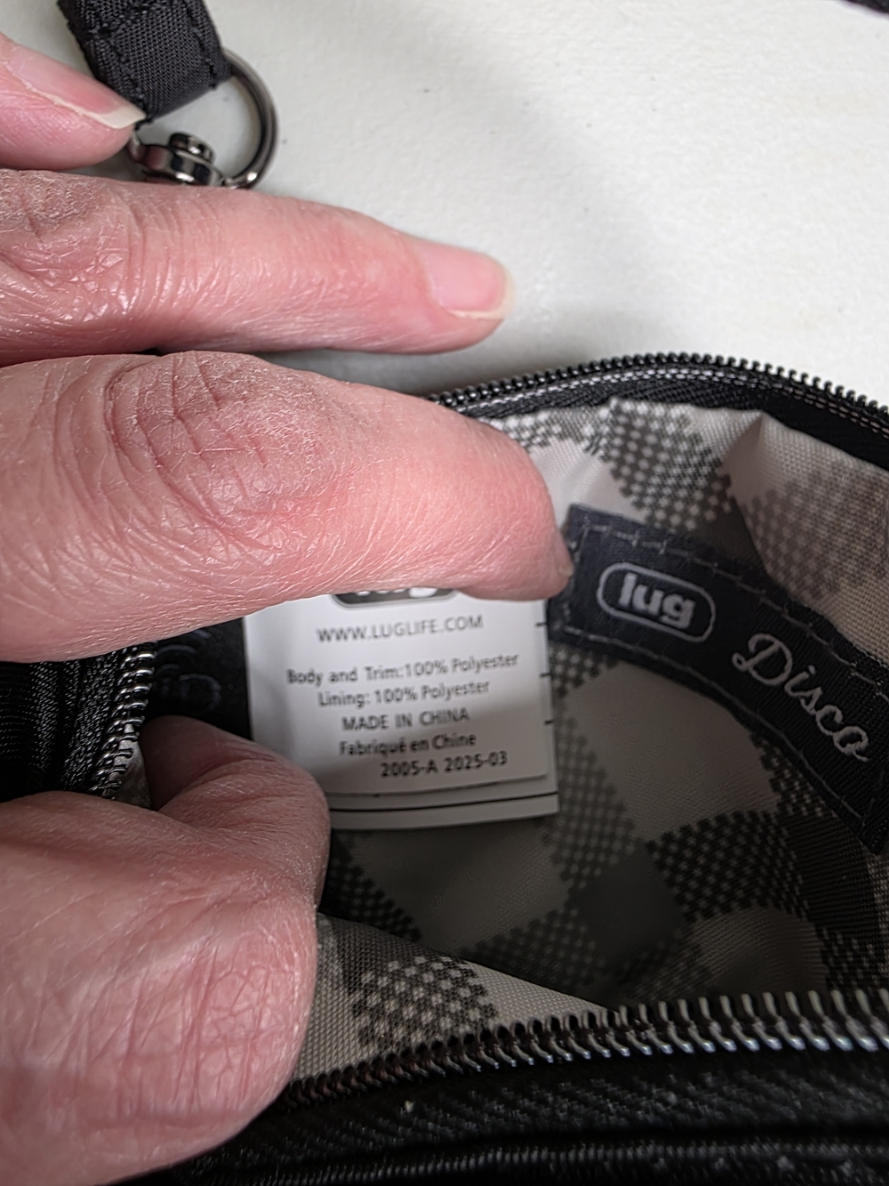 lug Black Quilted Mini Wristlet Pouch - Picture 7 of 8